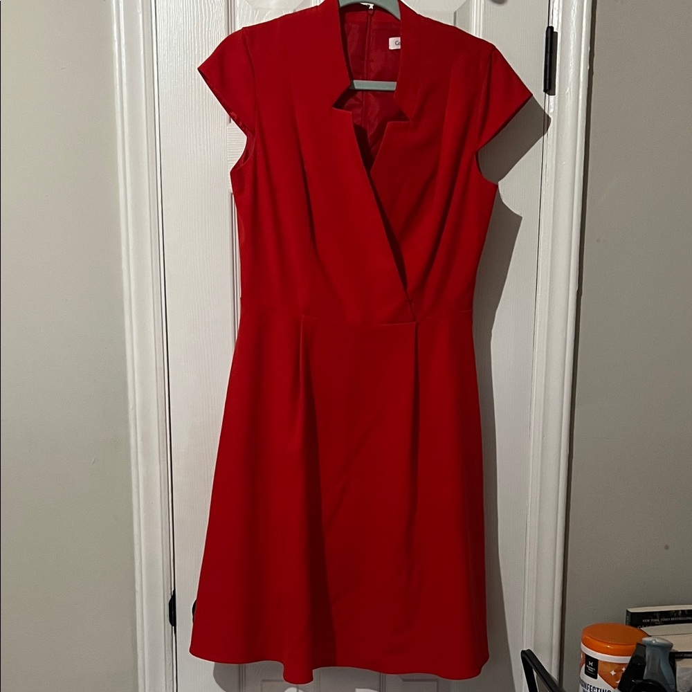 Calvin Klein Vibrant Red Mini Dress